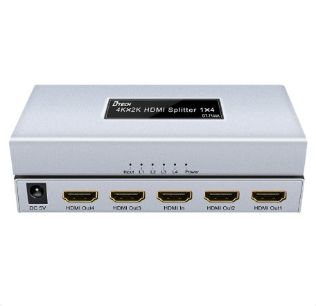 Convertisseur / Splitter HDMI 1x4 – DTECH DT‑7144A - Image 2